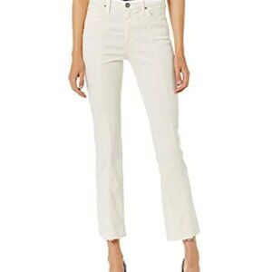 AG Adriano Goldschmied "The Jody" slim flare crop, off white, 26